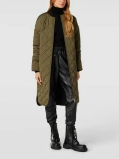 HUGO Steppmantel Mit Eingrifftaschen Modell 'Ferina' - Khaki