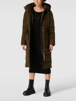 Marc O'Polo Denim Steppmantel Mit Kapuze - Khaki