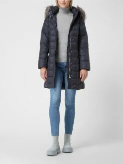 Sportalm Daunenmantel Mit Seitlichen Eingrifftaschen - Marineblau