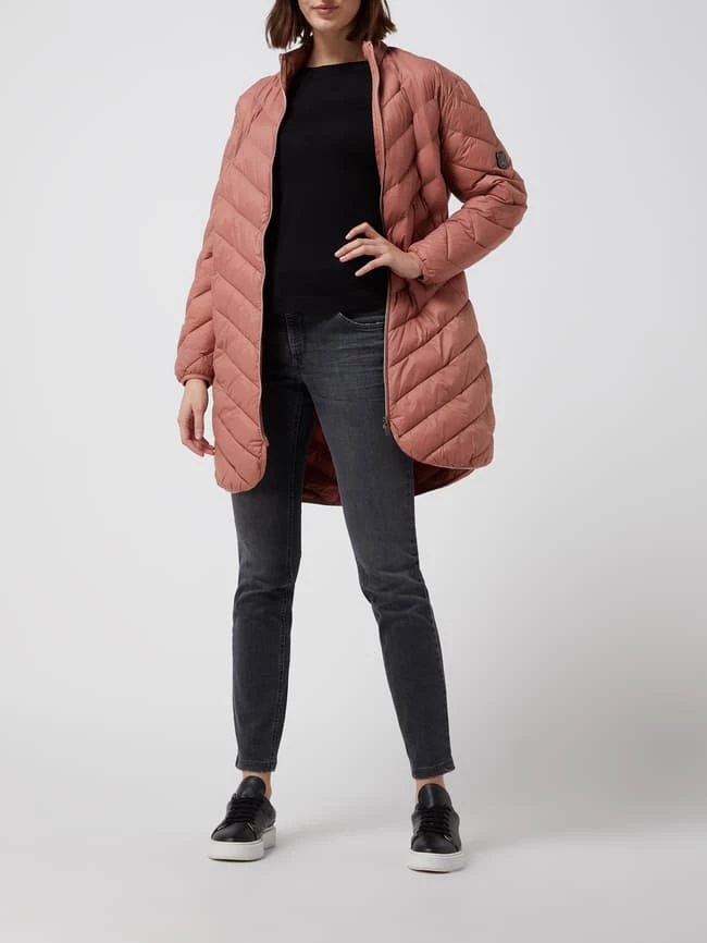 Fransa Steppmantel Mit Wattierung - Dunkelrot 1 Fransa Steppmantel Mit Wattierung - Dunkelrot