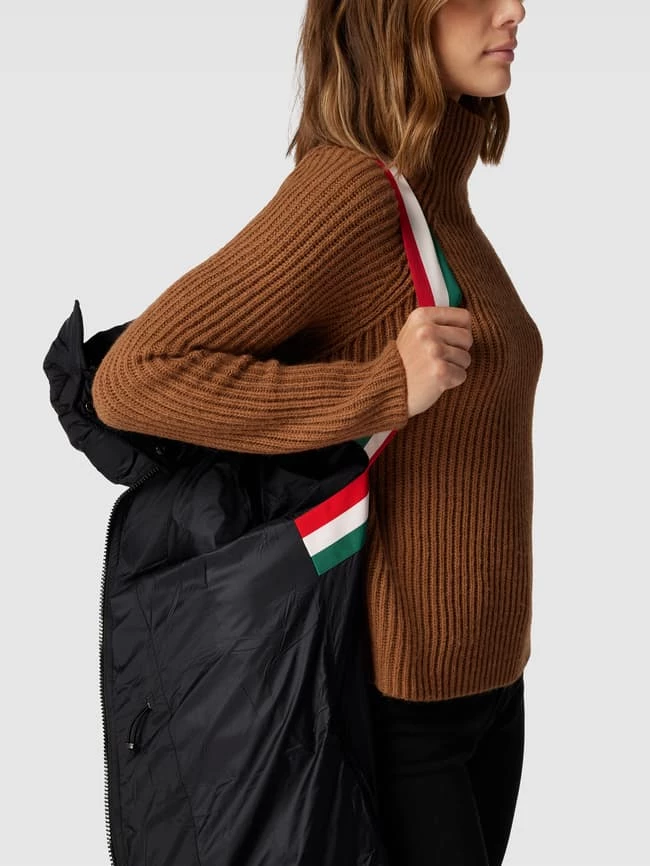 No.1 Como Mantel Mit Kapuze Modell 'HAZEL' - Schwarz 3 No.1 Como Mantel Mit Kapuze Modell 'HAZEL' - Schwarz – Bild 3