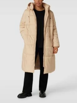 Samoon PLUS SIZE Steppmantel Mit Kapuze - Sand