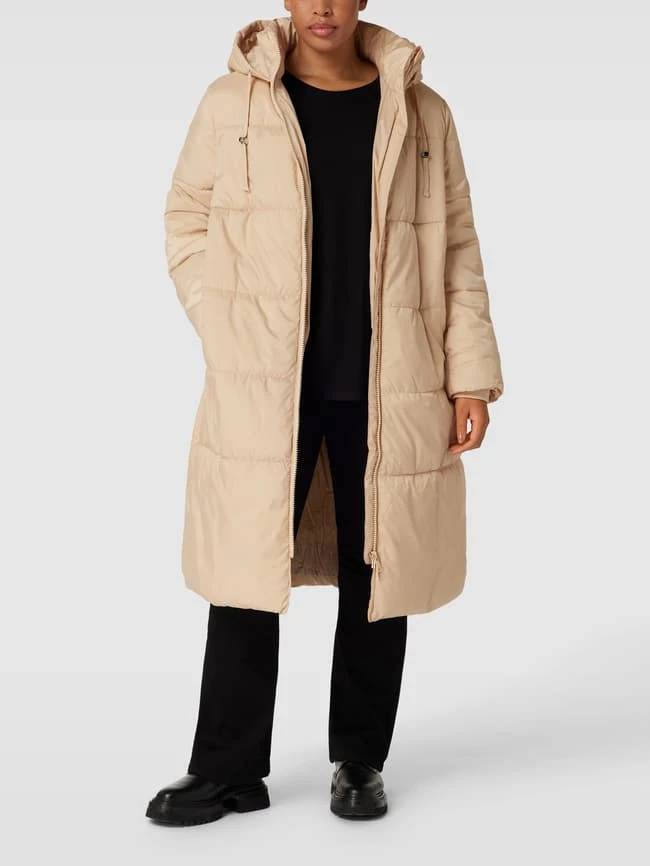 Samoon PLUS SIZE Steppmantel Mit Kapuze - Sand 1 Samoon PLUS SIZE Steppmantel Mit Kapuze - Sand