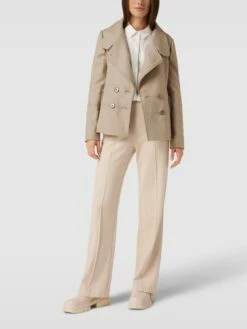 Drykorn Kurzmantel Mit Seitlichen Eingrifftaschen Modell 'FALMOUTH' - Beige Meliert