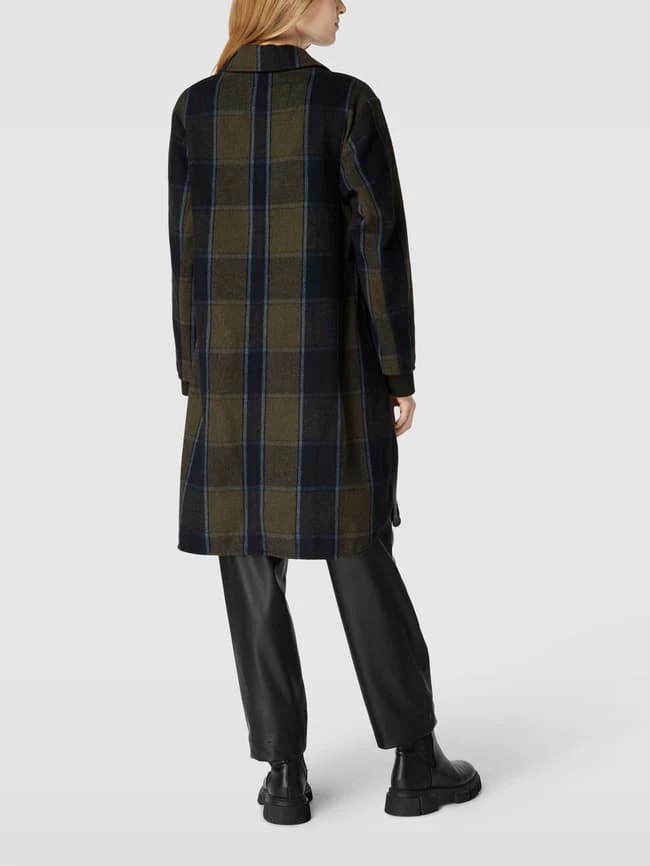 Milano Italy Mantel Mit Karomuster - Khaki 5 Milano Italy Mantel Mit Karomuster - Khaki – Bild 5