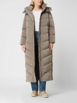 Calvin Klein Womenswear Steppmantel Mit Abnehmbarer Kapuze - Taupe