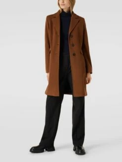 Fuchs Schmitt Mantel Mit Reverskragen - Cognac
