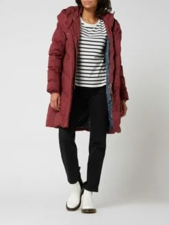 Ragwear Steppmantel Mit Kapuze Modell 'Natalka' - Bordeaux Rot