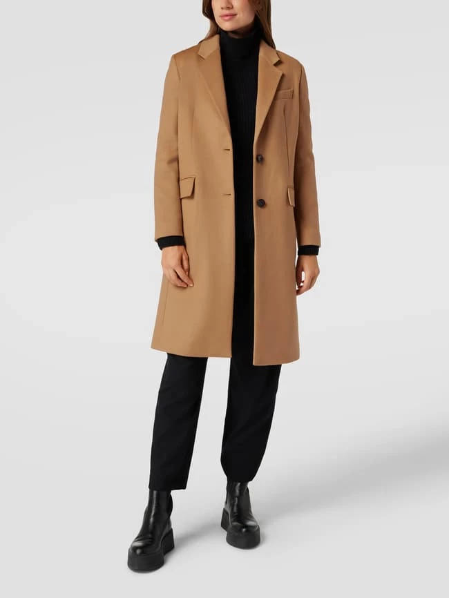 BOSS Mantel Mit Kurzer Knopfleiste Modell 'Catara' - Camel 1 BOSS Mantel Mit Kurzer Knopfleiste Modell 'Catara' - Camel