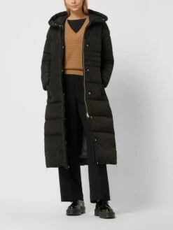 Geox Daunenmantel Mit Kapuze Modell 'Pheby' - Schwarz