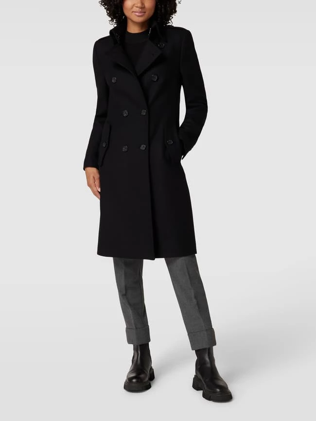 Drykorn Mantel Mit Strukturmuster Modell 'Harleston' - Schwarz 4 Drykorn Mantel Mit Strukturmuster Modell 'Harleston' - Schwarz – Bild 4