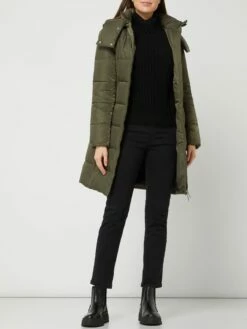 HUGO Steppmantel Mit Wattierung Modell 'Fleuris' - Olivgrün