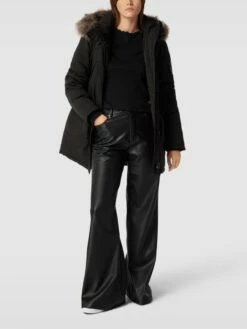 Superdry Mantel Mit Abnehmbarer Kapuze - Schwarz