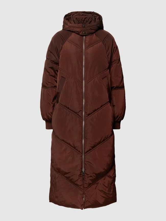 Pieces Steppmantel Mit Kapuze Modell 'PCFELICITY LONG PUFFER' - Schokobraun 2 Pieces Steppmantel Mit Kapuze Modell 'PCFELICITY LONG PUFFER' - Schokobraun – Bild 2