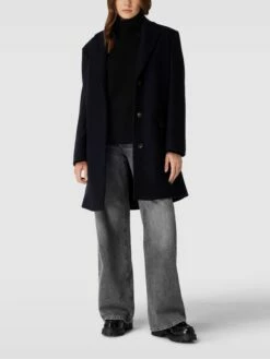 Weekend Max Mara Mantel Mit Reverskragen Modell 'CORDOBA' - Marineblau