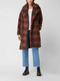 JC Sophie Mantel Aus Teddyfell Modell 'Palermo' - Terrakotta