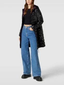 Q/S Designed By Steppmantel Mit Label-Patch - Schwarz