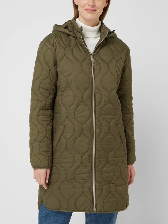 Fransa Steppmantel Mit Kapuze - Olivgrün 4 Fransa Steppmantel Mit Kapuze - Olivgrün – Bild 4