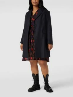 Tommy Hilfiger Curve PLUS SIZE Mantel Mit Label-Detail - Marineblau
