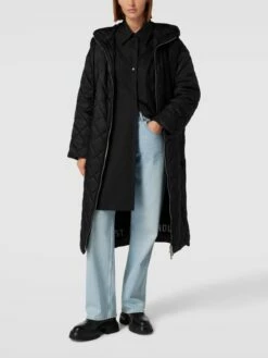 Marc O'Polo Steppmantel Mit Kapuze - Schwarz