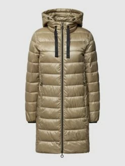 Esprit Steppmantel Mit Abnehmbarer Kapuze - Wasserabweisend - Khaki