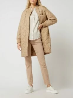 Marc O'Polo Oversized Steppmantel Mit Stehkragen - Schlamm