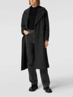 Fuchs Schmitt Mantel Mit Reverskragen - Dunkelgrau