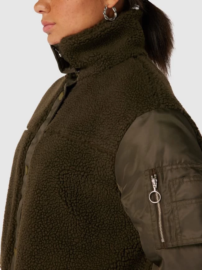 Marc O'Polo Denim Mantel Mit Teddyfell - Khaki 3 Marc O'Polo Denim Mantel Mit Teddyfell - Khaki – Bild 3