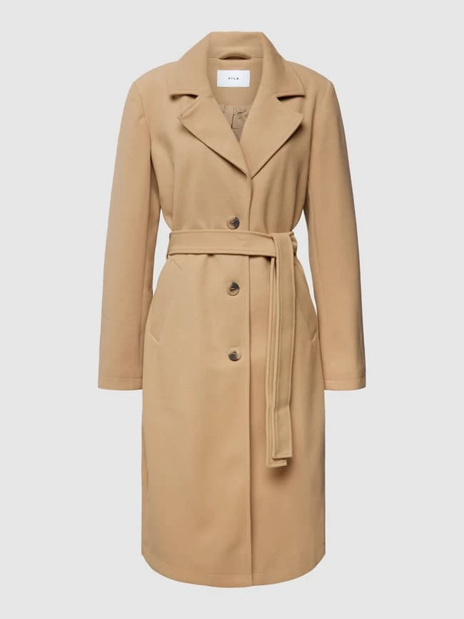 Vila Mantel Mit Taillenband Modell 'VIPOKO' - Sand 2 Vila Mantel Mit Taillenband Modell 'VIPOKO' - Sand – Bild 2