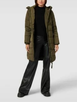 Q/S Designed By Steppmantel Mit Reißverschlusstaschen - Khaki