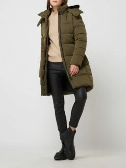 Esprit Steppmantel Mit Wattierung - Dunkelgrün