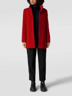Fuchs Schmitt Mantel Mit Seitlichen Eingrifftaschen - Rot