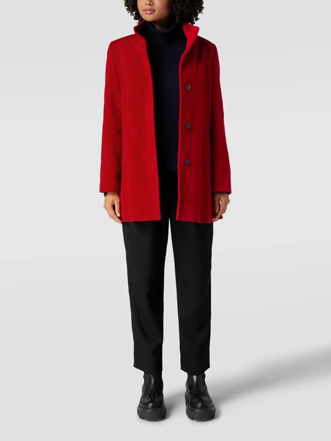 Fuchs Schmitt Mantel Mit Seitlichen Eingrifftaschen - Rot 1 Fuchs Schmitt Mantel Mit Seitlichen Eingrifftaschen - Rot