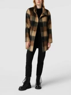 Gil Bret Mantel Mit Karomuster - Camel