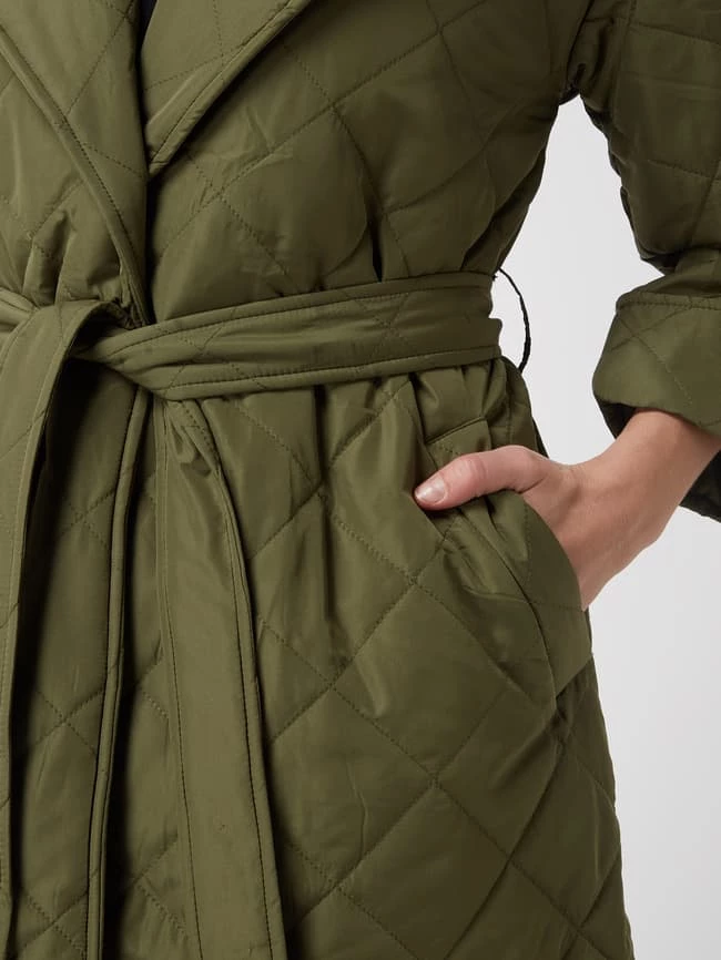 Vila Steppmantel Mit Taillengürtel Modell 'Chris' - Khaki 3 Vila Steppmantel Mit Taillengürtel Modell 'Chris' - Khaki – Bild 3