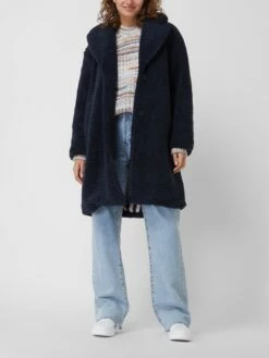 Nümph Mantel Aus Teddyfell Modell 'Nocowenna' - Dunkelblau