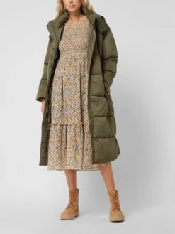 Nümph Steppmantel Mit Kapuze Modell 'Editte' - Khaki