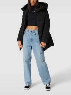 Only Steppmantel Mit Kapuze Modell 'LINA' - Schwarz