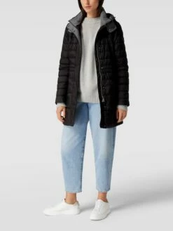 Fuchs Schmitt Steppmantel Mit Abnehmbarer Kapuze - Schwarz