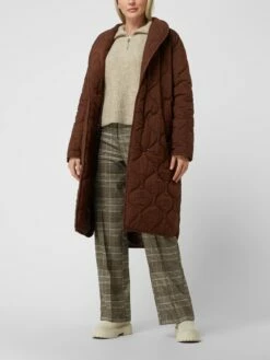 Smith And Soul Steppmantel Mit Schalkragen - Schokobraun