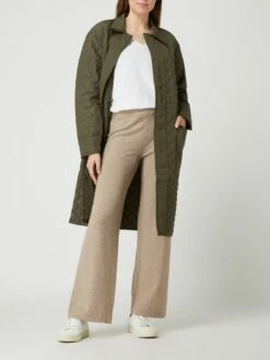 MOSS COPENHAGEN Steppmantel Mit Umlegekragen Modell 'Jullie Deya' - Khaki