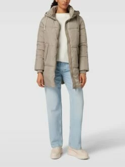 Vero Moda Outdoor Mantel Mit Seitlichen Eingrifftaschen Modell 'FLORA' - Stein