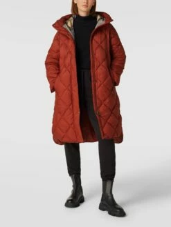 Barbour Steppmantel Mit Kapuze Modell 'SANDYFORD' - Rostrot