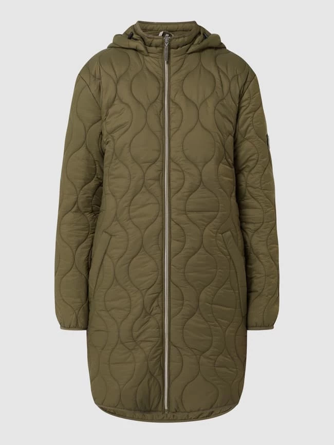 Fransa Steppmantel Mit Kapuze - Olivgrün 2 Fransa Steppmantel Mit Kapuze - Olivgrün – Bild 2