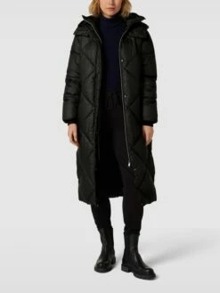 Esprit Collection Steppmantel Mit Kapuze - Schwarz