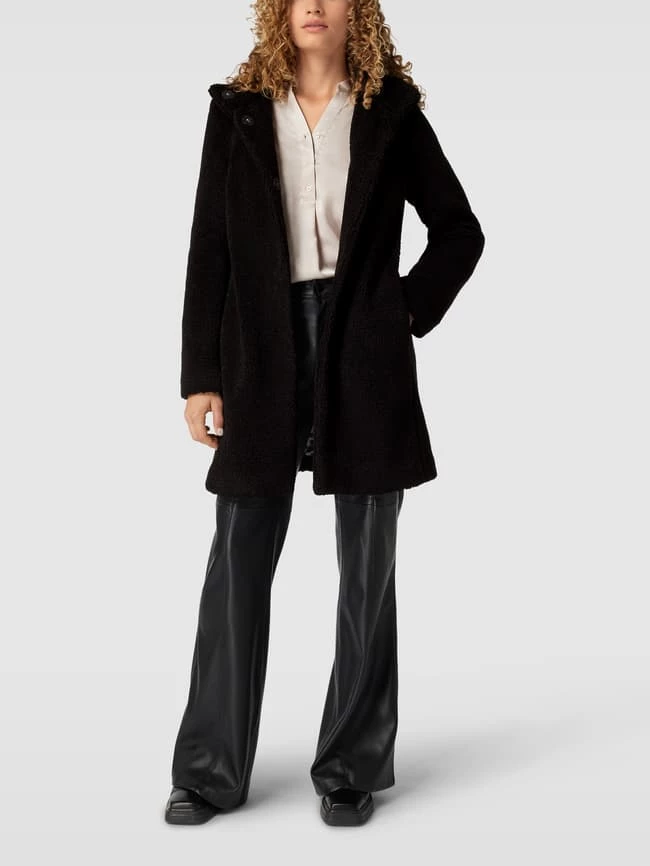 Christian Berg Woman Selection Mantel In Teddyfell-Optik Modell 'teddy' - Schwarz 1 Christian Berg Woman Selection Mantel In Teddyfell-Optik Modell 'teddy' - Schwarz