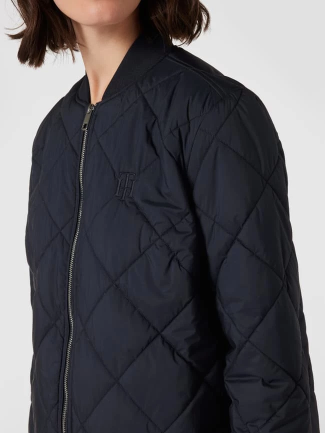 Tommy Hilfiger Steppmantel Mit Label-Stitching - Marineblau 3 Tommy Hilfiger Steppmantel Mit Label-Stitching - Marineblau – Bild 3