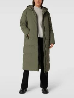 Jake*s Casual Steppmantel Mit Kapuze - Khaki