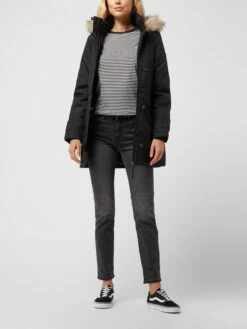 Vero Moda Outdoor Parka Mit Webpelz Modell 'Storm' - Schwarz