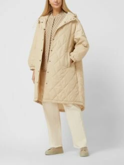 JC Sophie Steppmantel Mit Kapuze Modell 'Rafa' - Sand